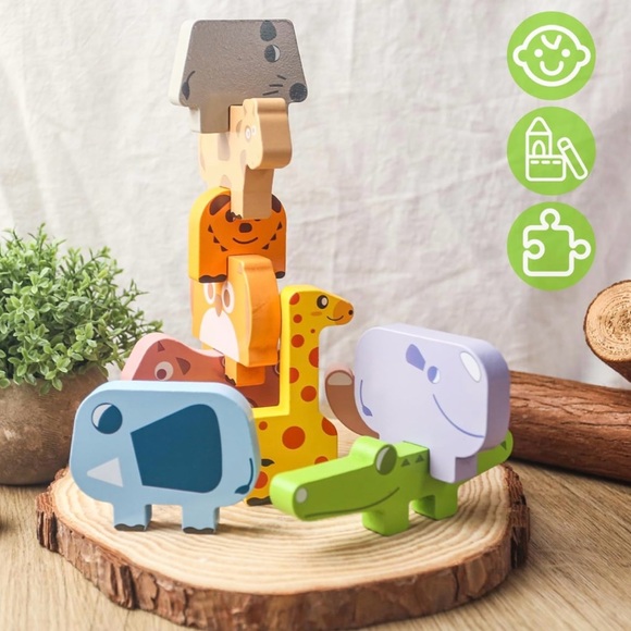 Animal Stacking Blocks - Picture 1 of 3